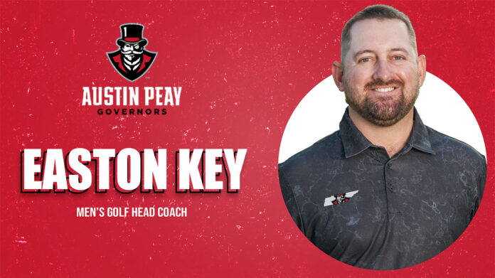 Austin State University Men's Gold Head Coach Easton Key. (APSU Sports Information)