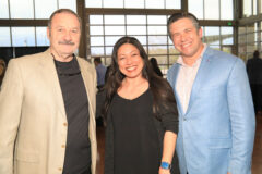 Michaerl Knight, Linda Austin and Montgomery County Mayor Wes Golden