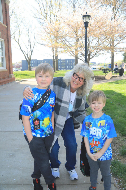 Stephanie Rogers with Grayson and Gatlin Franklin