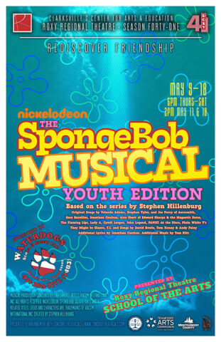 Roxy Regional School of the Arts Youth to perform The SpongeBob Musical: Youth Edition