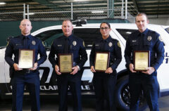 Awards (L to R) Seth Walters, Ryan Anderson, Seara Brooks, and Brian Corcoran