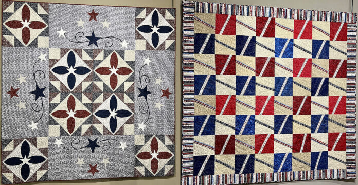 (L to R) Compatriots by Robin Koehler and Thank You For Your Courage by Shannon Shirley