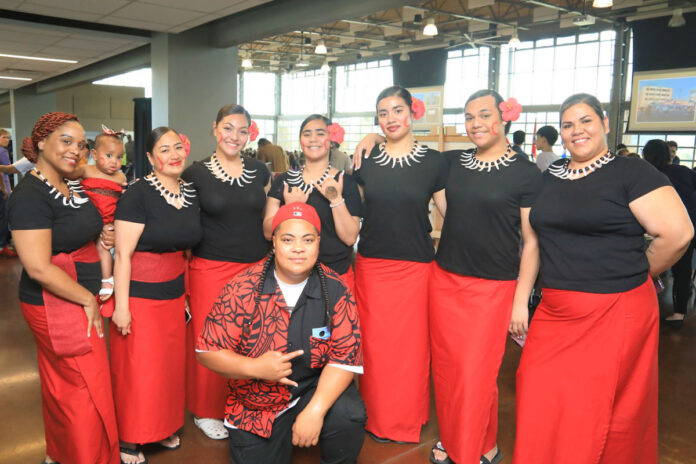 Dancers, representing the island of Samoa