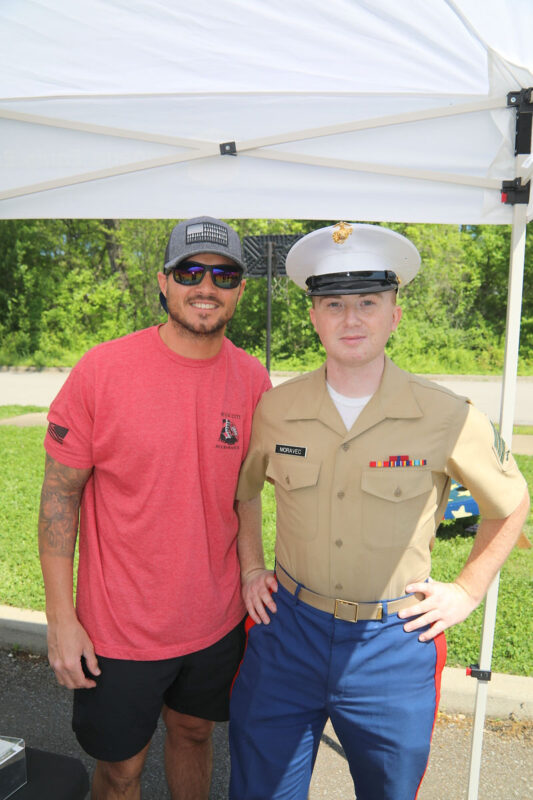 Jordan Sullivan and Sgt. Peter Moravec