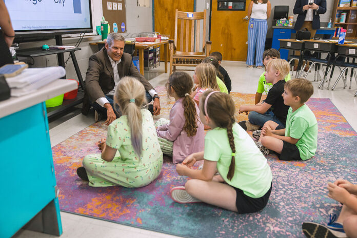 Tennessee Governor Bill Lee visits Pegram Elementary