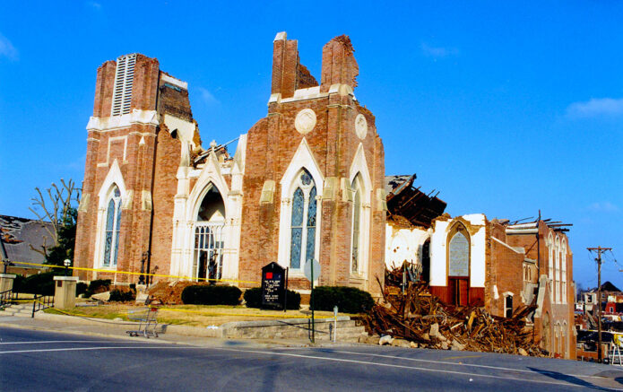 1999 Madison Street United Methodist Church after Tornado