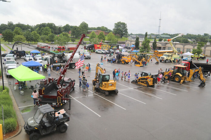 Clarksville-Montgomery County Public Library hosted its annual Touch the Trucks event
