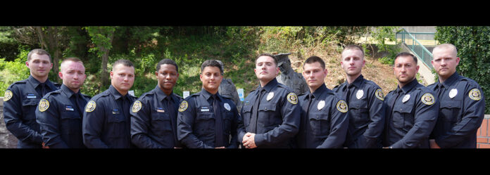 (L to R) Sam Hill, Brent Read, William Thompson, Kashime Saunders, Khristian Harris-Lusk, Isaac Barretto, Nicholas Traystman, Gabriel Price, Erik Wichaa, and Michael Laws.