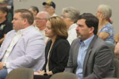 Commissioner Michael Lankford, Jamie Peltz and Representative Jeff Burkhart
