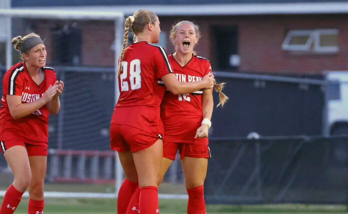Austin Peay State University Soccer closes Season-Opening Homestand Against Rival UT Martin Skyhawks. (Karley Livingston, APSU Sports Information)