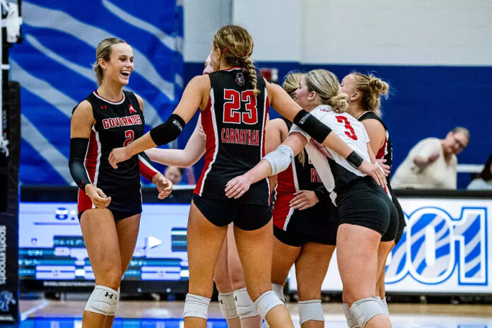 Austin Peay State University Volleyball Splits Opening Day Matches in Memphis. (Matthew A. Smith)