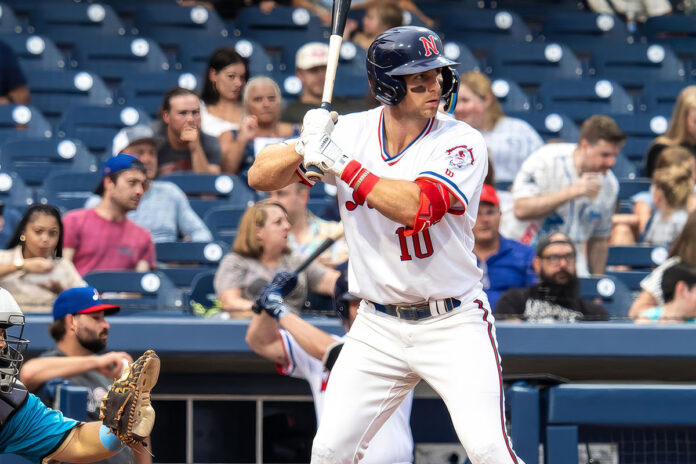 Veteran outfielder Brewer Hicklen hits 20th homer of season in Nashville Sounds’ 16-7 loss to the Charlotte Knights. (Nashville Sounds)