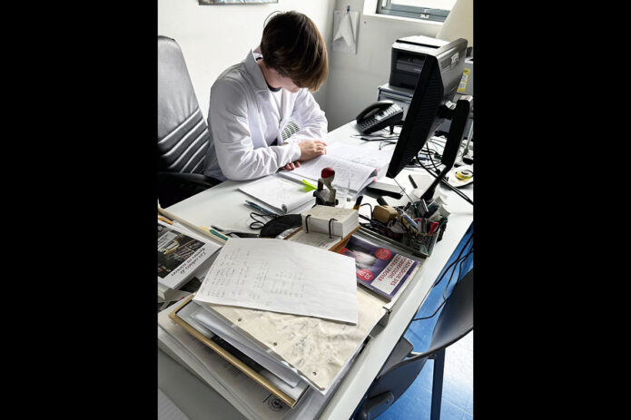 Austin Peay State University senior engineering physics major Josh Rye conducts research on chalcogenide glass, which has potential applications in areas from optical devices to medical imaging. (APSU)