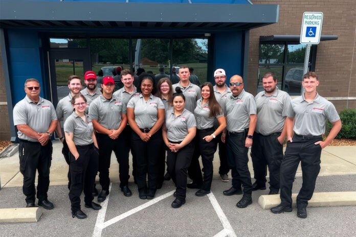 2024 EMT Graduates: (L to R) John Blanton, Rhianna Church, Trevor Moore, Starr Steele, Marilyn Jofre, Shawna Dedek, Mark Chadler, Daniel Burgess, and Damien Dobak. (Back row left to right are) Bryan Danko, Andrew Clark, Trevor Stage, Shelbye Nicoletta, Jack Whittaker, and Charles Binkley.
