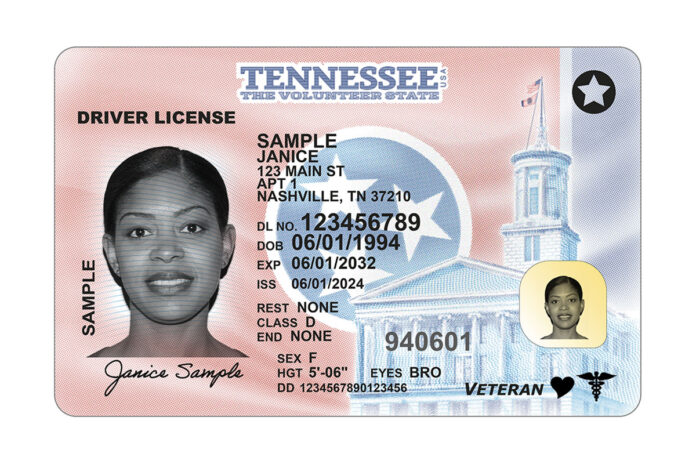 New Tennessee Driver's License