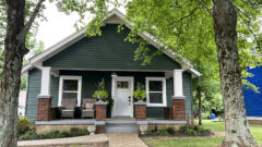 The Old Clarksville House Airbnb serves as the next door neighbor and masculine counterpart to The Pink House.