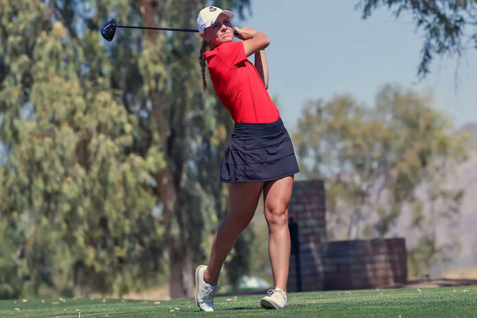 Austin Peay State University Women's Golf senior Erica Scutt in Third After 36 Holes at Powercat Invitational. (Casey Crigger, APSU Sports Information)