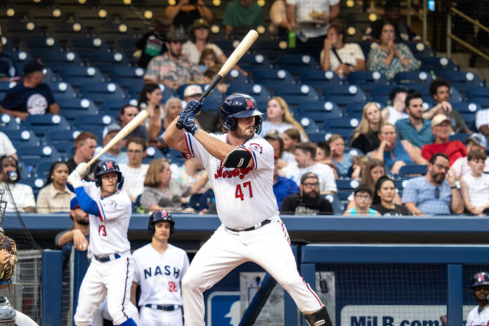 Norfolk Tides Rally Late to Sink Nashville Sounds in 8-4 Loss. (Nashville Sounds)