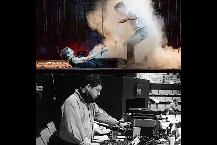 Above: Founding SITI Company members Ellen Lauren and Will Bond. Below: SITI Company sound designer Darron West. (SITI Company)