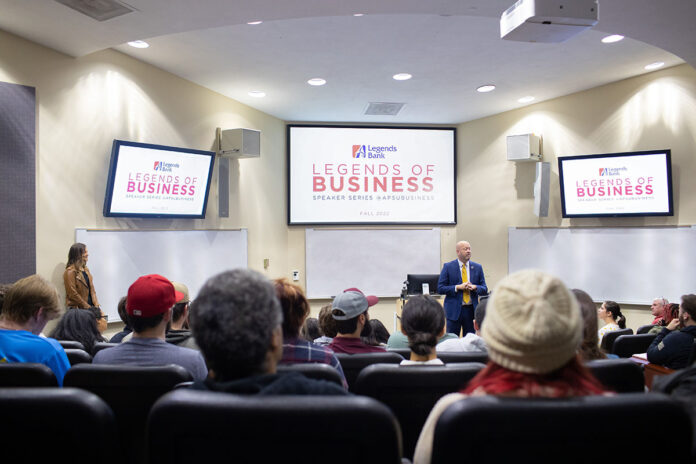 Austin Peay State University’s Legends of Business speaker series, hosted in partnership with Legends Bank, is entering its fifth year of inspiring and educating the community. (Madison Casey, APSU)