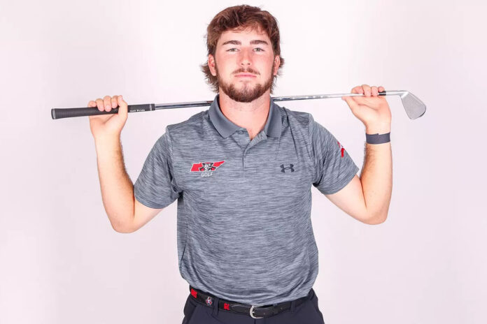 Austin Peay State University Men's Golf Junior Patton Samuels Shoots Five-Under, Builds Individual Lead on Moving Day at True Blue Golf Club. (APSU Sports Information)
