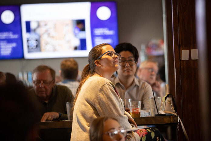Attendees at a previous Science on Tap event hosted by the Austin Peay State University College of Science, Technology, Engineering and Mathematics (STEM). (APSU)