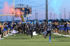 The Fort Campbell Falcons and Fort Knox Eagles meet at Fryar Stadium on Fort Campbell, Ky. for the 50th meeting between the two football teams. (Jedhel Somera, Fort Campbell Public Affairs Office)
