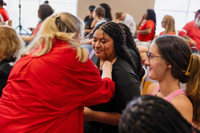 Austin Peay State University students are recognized during a campus-wide first-generation pinning ceremony hosted on August 23rd. | (Ralph Acosta, APSU)