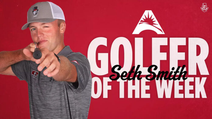 Austin Peay State University's Seth Smith Named ASUN Golfer of the Week Following First Collegiate Win. (APSU Sports Information)