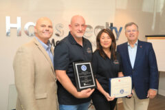 Commissioner Tommy Baker, Su and Randy Whetsell, Senator Bill Powers
