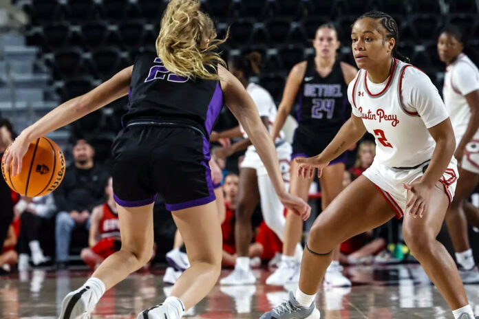 Austin Peay State University Women's Basketball Faces Miami (OH) in Key Road Clash on Sunday. (Karley Livingston, APSU Sports Information)