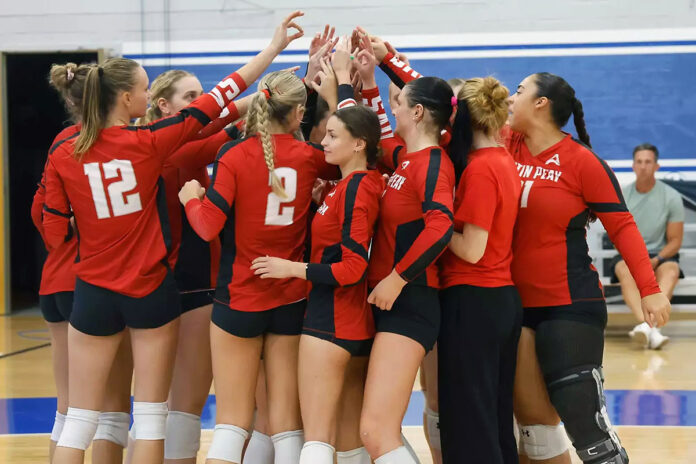 Austin Peay Volleyball Looks to Finish Strong Against Queens. (APSU Sports Information)