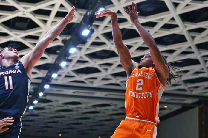 Chaz Lanier's 26 Points Power #11/9 Tennessee Vols Basketball to Victory Over Virginia. (UT Athletics)