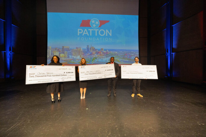 Winners of the 2024 Patton Entrepreneurship Challenge from left to right: Chelsae Thompson, Isabella Blackwell, Jaire Tariq Richardson and Justin Edwards. (APSU)