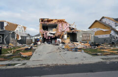 Tornado destruction that occurred December 9th, 2023, in North Clarksville.
