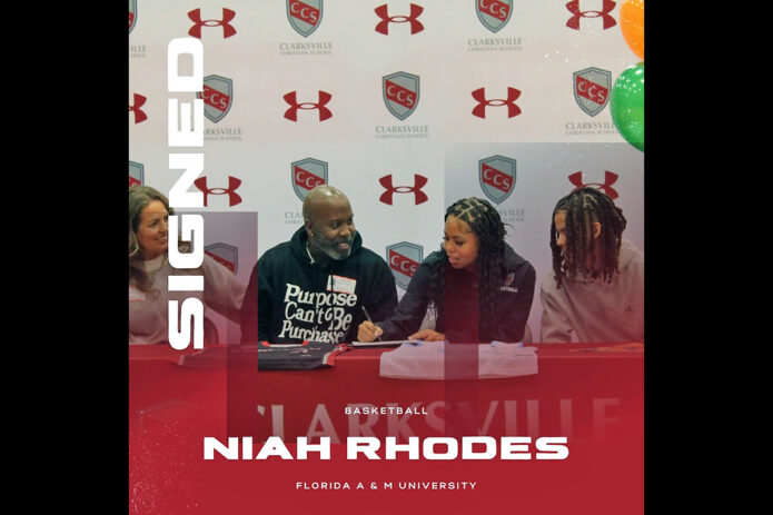 Clarksville Christian’s Niah Rhodes Signs with Florida A&M Basketball