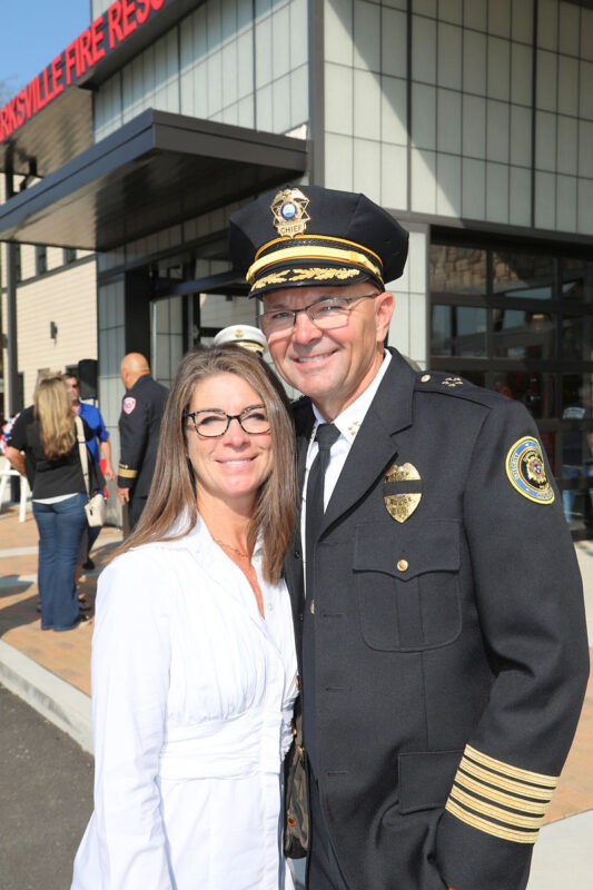 Lori Crockarell and CPD Chief David Crockarell