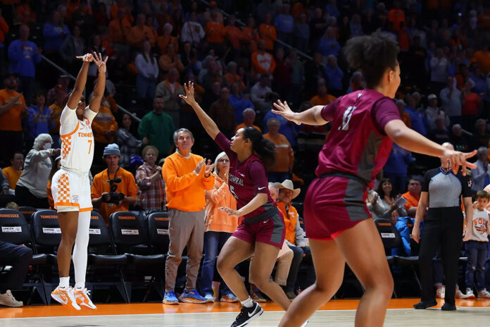 Tennessee Women's Basketball Improve to 8-0 with Historic 139-59 Triumph at Food City Center. (UT Athletics)