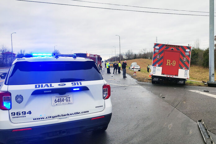 No Injuries Reported in Clarksville Crash Between Fire Rescue Vehicle and Car