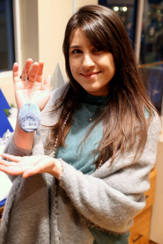 D.C. Thomas holding the 2024 Customs House Ornament. (Mark Haynes, Clarksville Online)