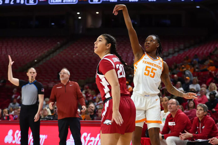 Talaysia Cooper Shines as Tennessee Women's Basketball Rolls Over Arkansas. (UT Athletics)