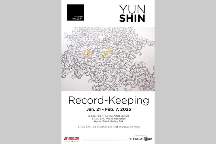 Austin Peay State University's The New Gallery Features 'Record-Keeping' as Part of 2024-25 Season. (APSU)