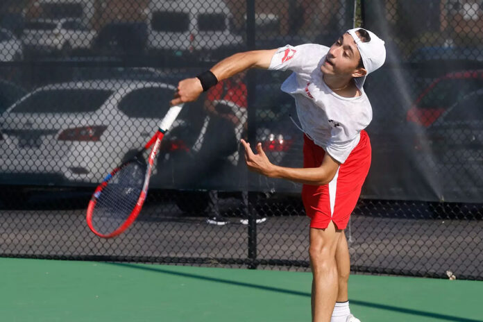Austin Peay State University Men's Tennis Faces Southern Indiana, Saturday. (Robert Smith, APSU Sports Information)