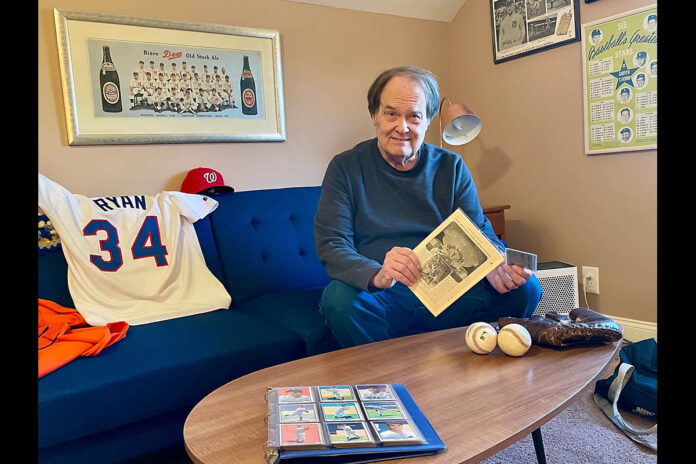 Phil Wood, an adjunct professor at Austin Peay State University and former MASN television and radio host for the Washington Nationals, in his Clarksville home. (Ethan Steinquest, APSU)