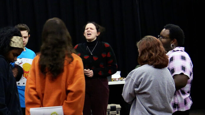 Austin Peay State University students rehearse for the Department of Theatre & Dance’s production of “Tick, Tick…Boom!” The show will run from February 27th through March 2nd. (APSU)