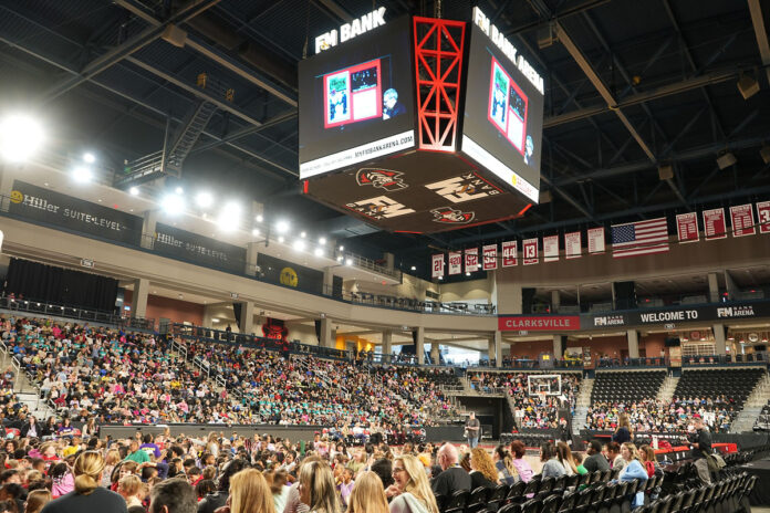 Kiwanis Club of Clarksville Reading Rodeo event at F&M Bank Arena in partnership with Clarksville Montgomery County School System on February 25th, 2025 in Clarksville, Tennessee. (Daniela Thomas, APSU)