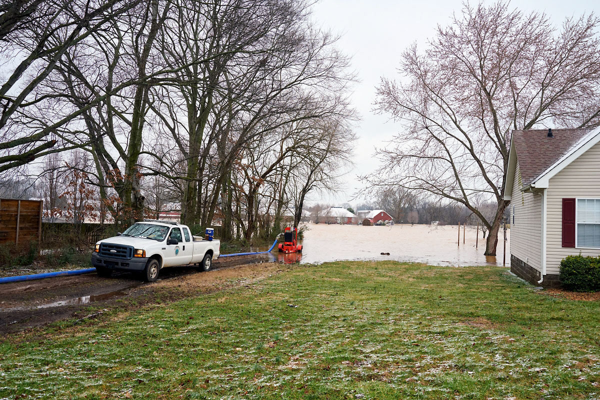 Severe Storms Bring Flooding, Snow, and Emergency Rescues to Clarksville. (Jonathan Wheeler, Clarksville Online)