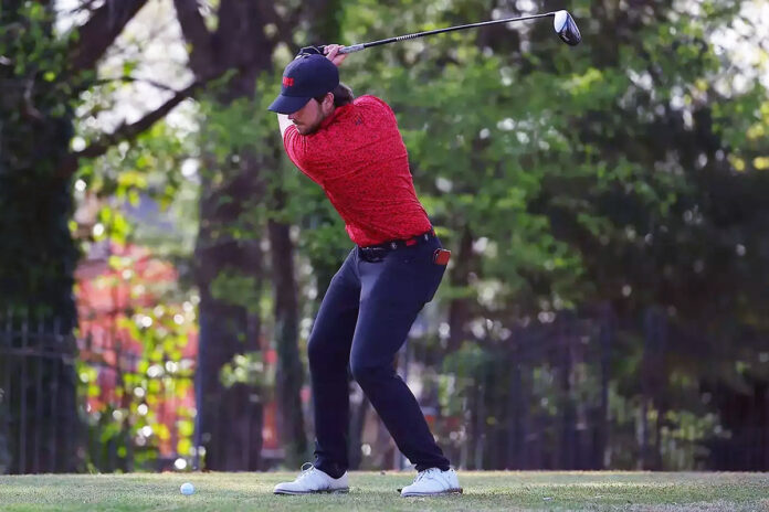 Patton Samuels Leads Austin Peay State University Men's Golf's Charge Up Leaderboard at Colonial Country Club. (Bill Salyer, Illinois State Athletics)