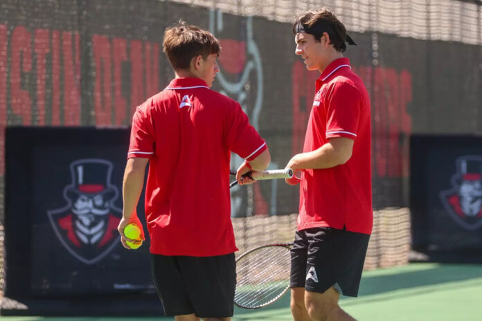Austin Peay State University Men's Tennis Wraps Home Schedule with Senior Day Battle against Eastern Kentucky. (Camille Blaylock, APSU Sports Information)