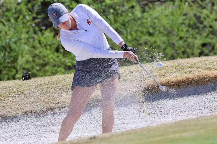 Kaley Campbell Leads Austin Peay State University Women’s Golf After 36 Holes at Ironwood Invitational. (Casey Crigger, APSU Sports Information)